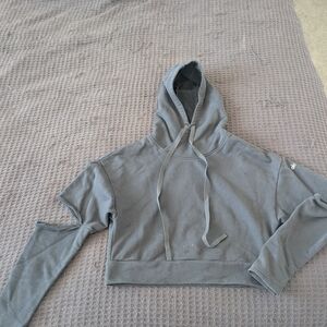 Alo Women's Gray Hoodie Top